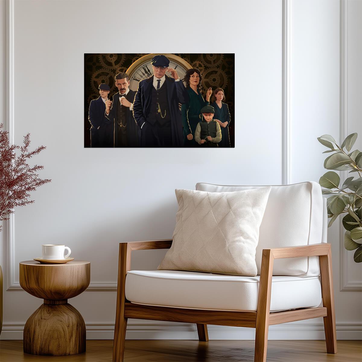 Peaky Blinders Cast with Thomas Shelby | Illustrated TV Show Art | British Crime Drama Poster - Movies & TV Poster