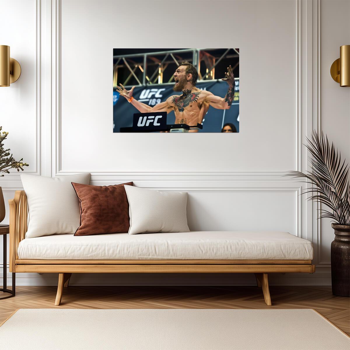 Conor McGregor at UFC 189 Weigh-in | MMA Fighter Poster | Sports Legend Wall Art - Sports Poster
