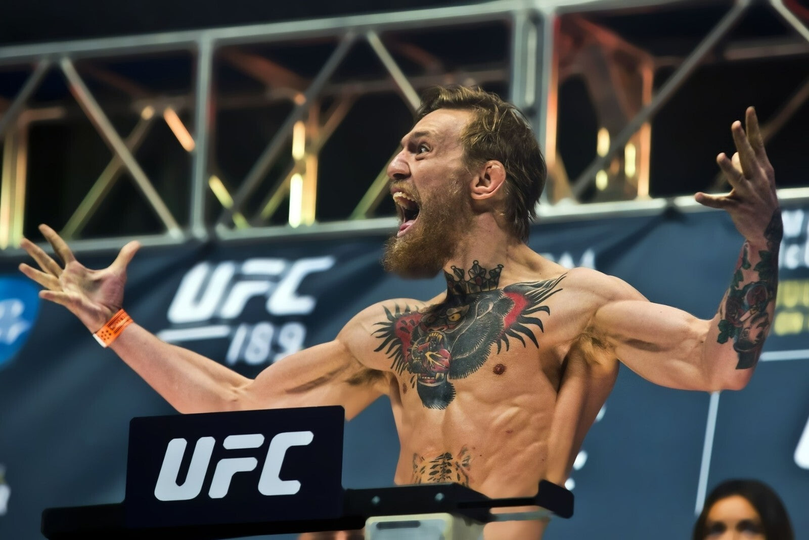Conor McGregor at UFC 189 Weigh-in | MMA Fighter Poster | Sports Legend Wall Art - Sports Poster
