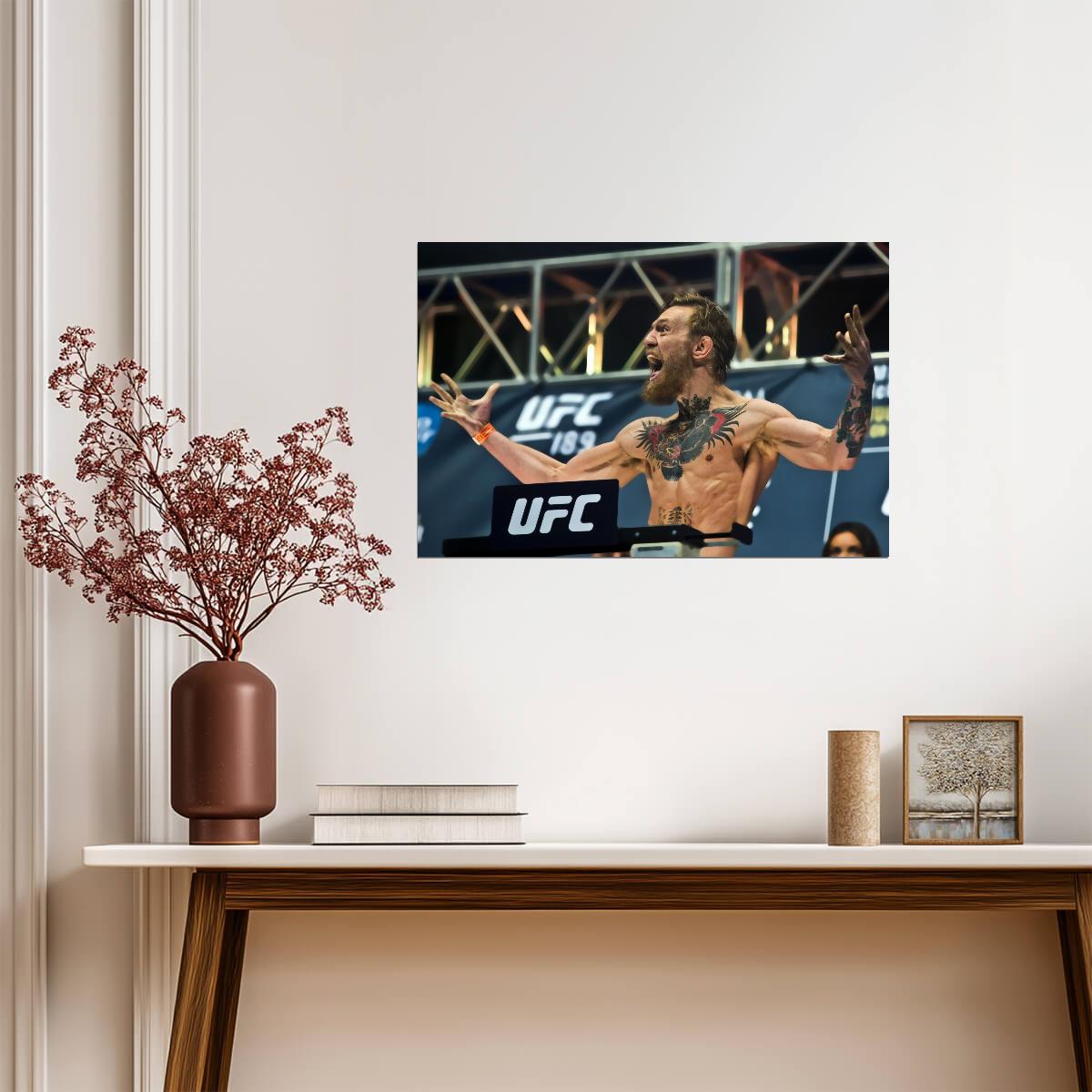 Conor McGregor at UFC 189 Weigh-in | MMA Fighter Poster | Sports Legend Wall Art - Sports Poster