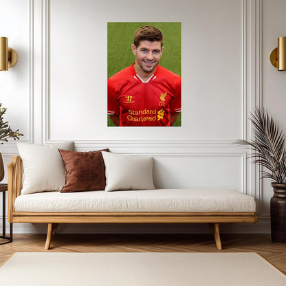 Steven Gerrard Liverpool FC | Soccer Legend Poster | Sports Wall Art - Sports Poster