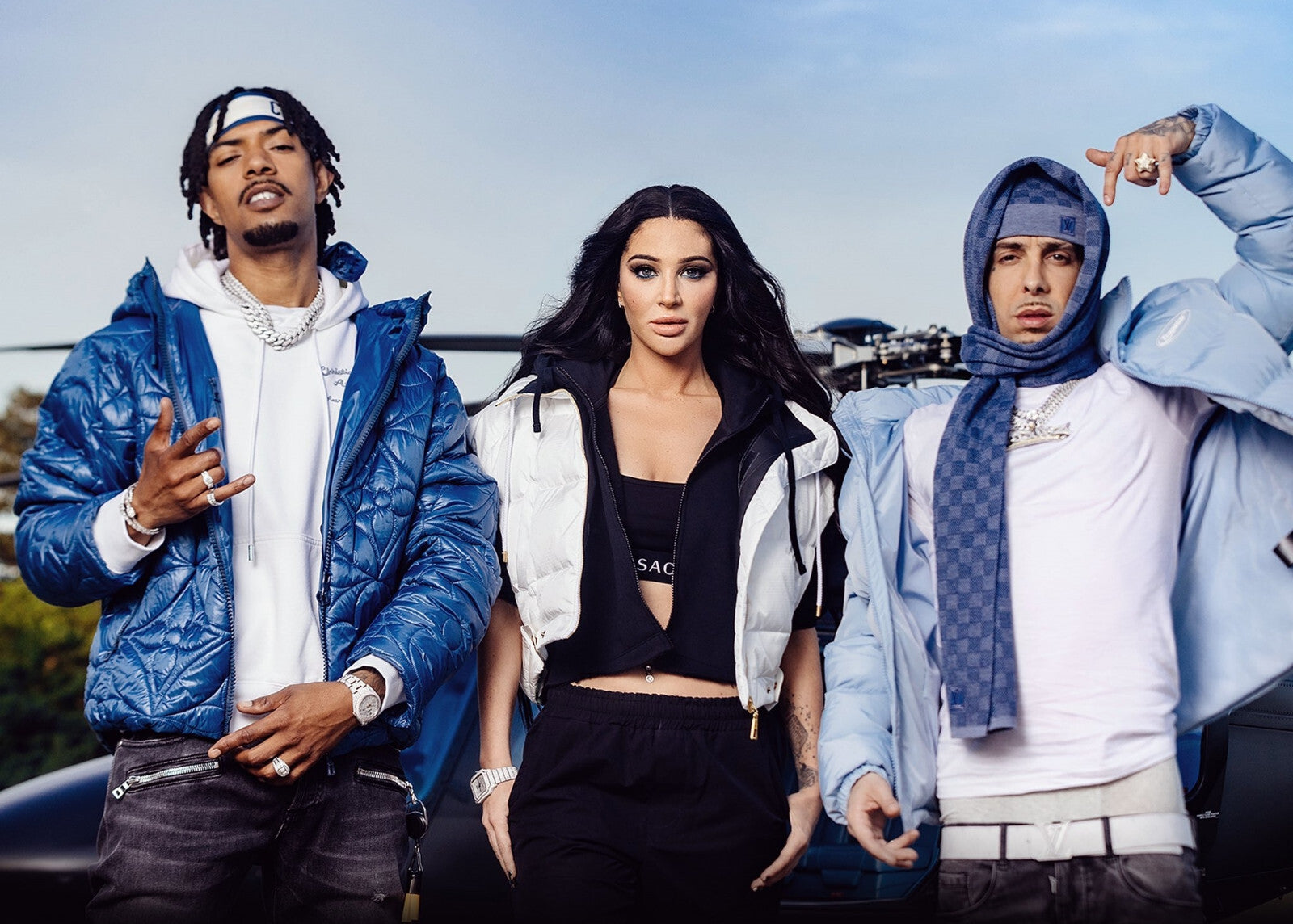N-Dubz Group Photo | Dappy Tulisa & Fazer with Helicopter | Hip Hop Trio Poster - Music Poster