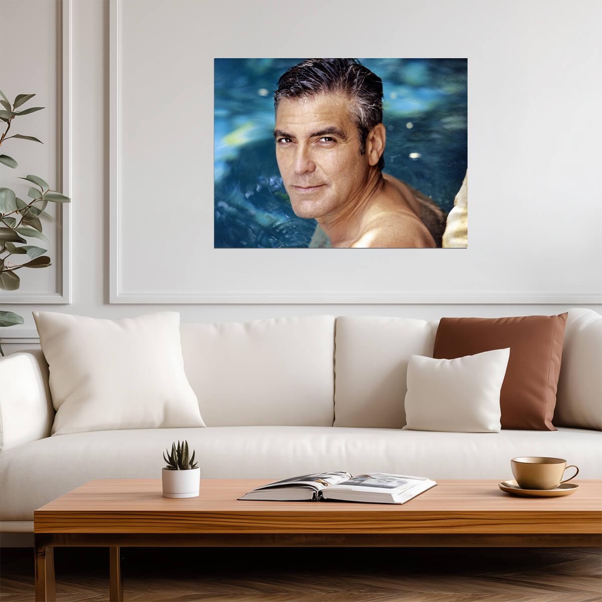 George Clooney | Modern Art Print | Fan Gift Poster - Celebrities Poster