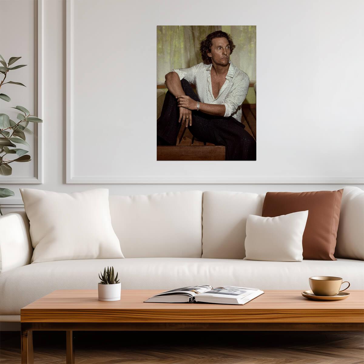 Matthew McConaughey Print | Actor Poster - Celebrities Poster