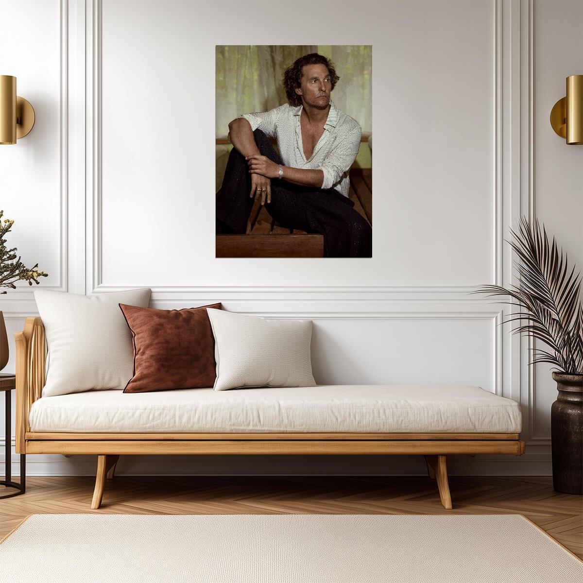 Matthew McConaughey Print | Actor Poster - Celebrities Poster