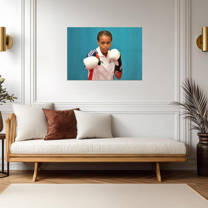 Natasha Jonas British Boxing Legend | Women's Combat Sports Poster | Team GB Fighter Photo - Sports Poster