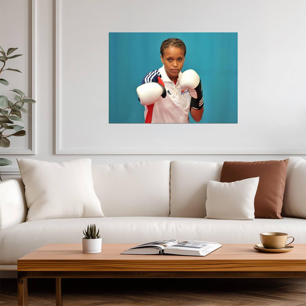Natasha Jonas British Boxing Legend | Women's Combat Sports Poster | Team GB Fighter Photo - Sports Poster