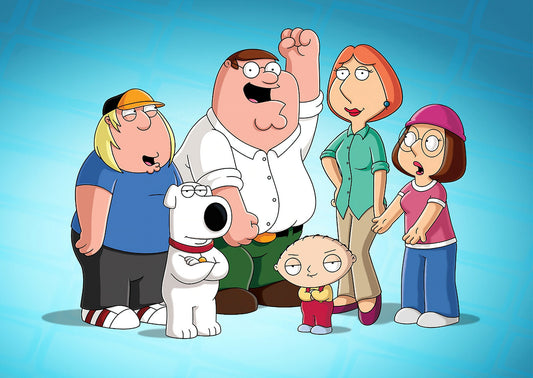 Family Guy The Griffin Family | Animated TV Show Poster | Peter Lois Stewie Brian Fan Art - Movies & TV Poster