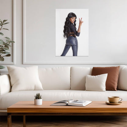 Azealia Banks | Rapper Portrait | Hip Hop Music Poster - Music Poster
