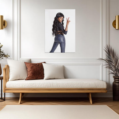 Azealia Banks | Rapper Portrait | Hip Hop Music Poster - Music Poster