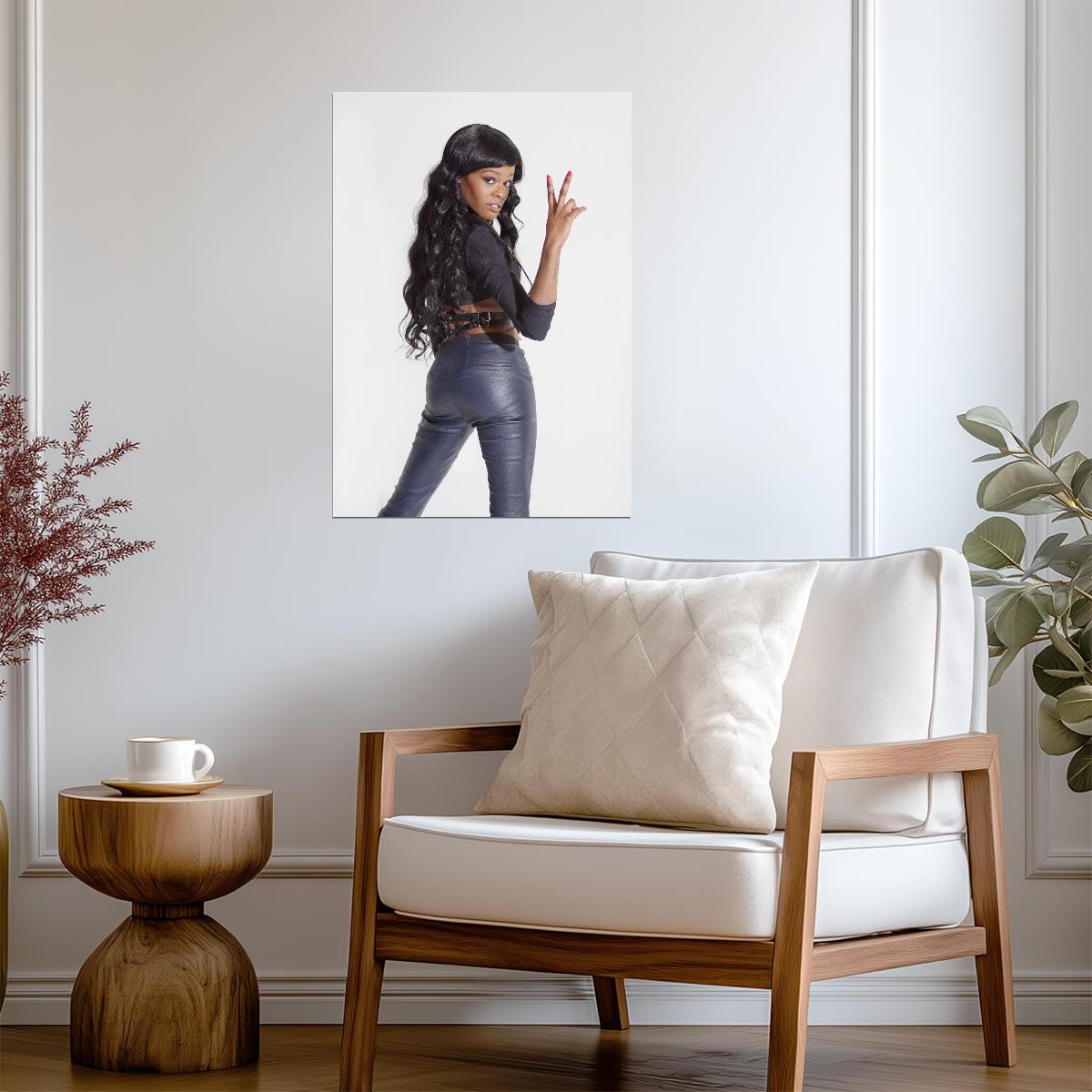 Azealia Banks | Rapper Portrait | Hip Hop Music Poster - Music Poster