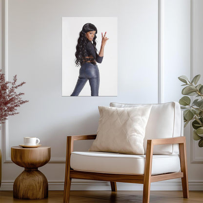 Azealia Banks | Rapper Portrait | Hip Hop Music Poster - Music Poster