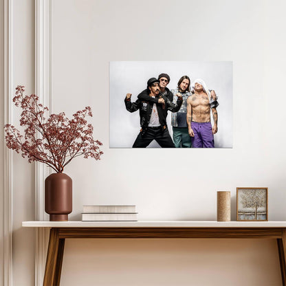 Red Hot Chili Peppers Group Hug | Studio Portrait | Rock Band Fan Gift Poster - Music Poster