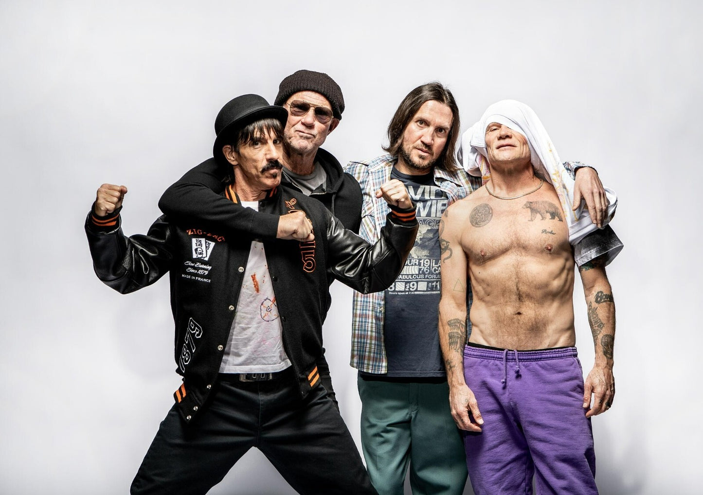 Red Hot Chili Peppers Group Hug | Studio Portrait | Rock Band Fan Gift Poster - Music Poster