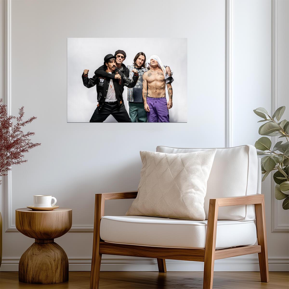 Red Hot Chili Peppers Group Hug | Studio Portrait | Rock Band Fan Gift Poster - Music Poster
