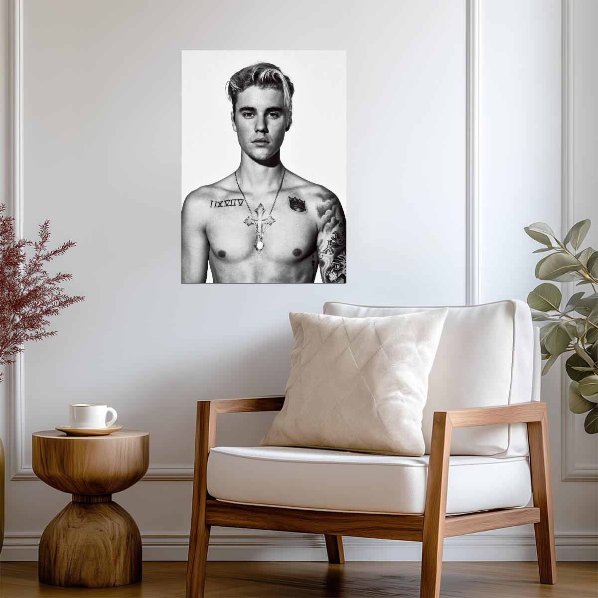 Justin Bieber Print | Pop Singer Poster - Music Poster