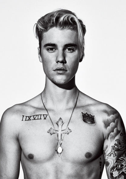 Justin Bieber Print | Pop Singer Poster - Music Poster