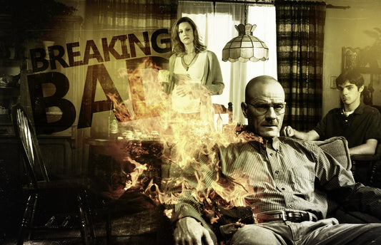 Breaking Bad Walter White Family | Stylized TV Show Art | Crime Drama Fan Poster - Movies & TV Poster