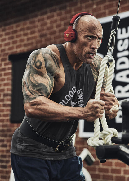Dwayne Johnson The Rock Lifting Weights | Iron Paradise Gym Poster | Fitness Motivation Art - Sports Poster