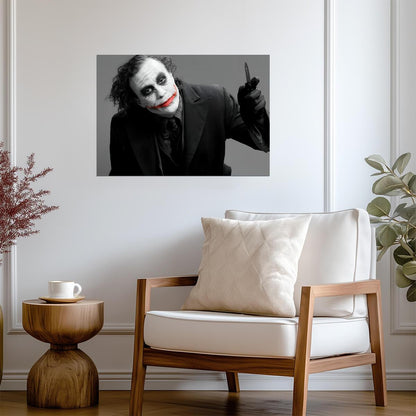 Joker Heath Ledger Poster | Movie Wall Art - Movies & TV Poster