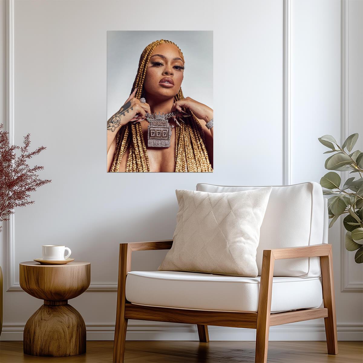Latto 777 Album Inspired Art | Hip Hop Music Poster | Female Rapper Portrait - Music Poster