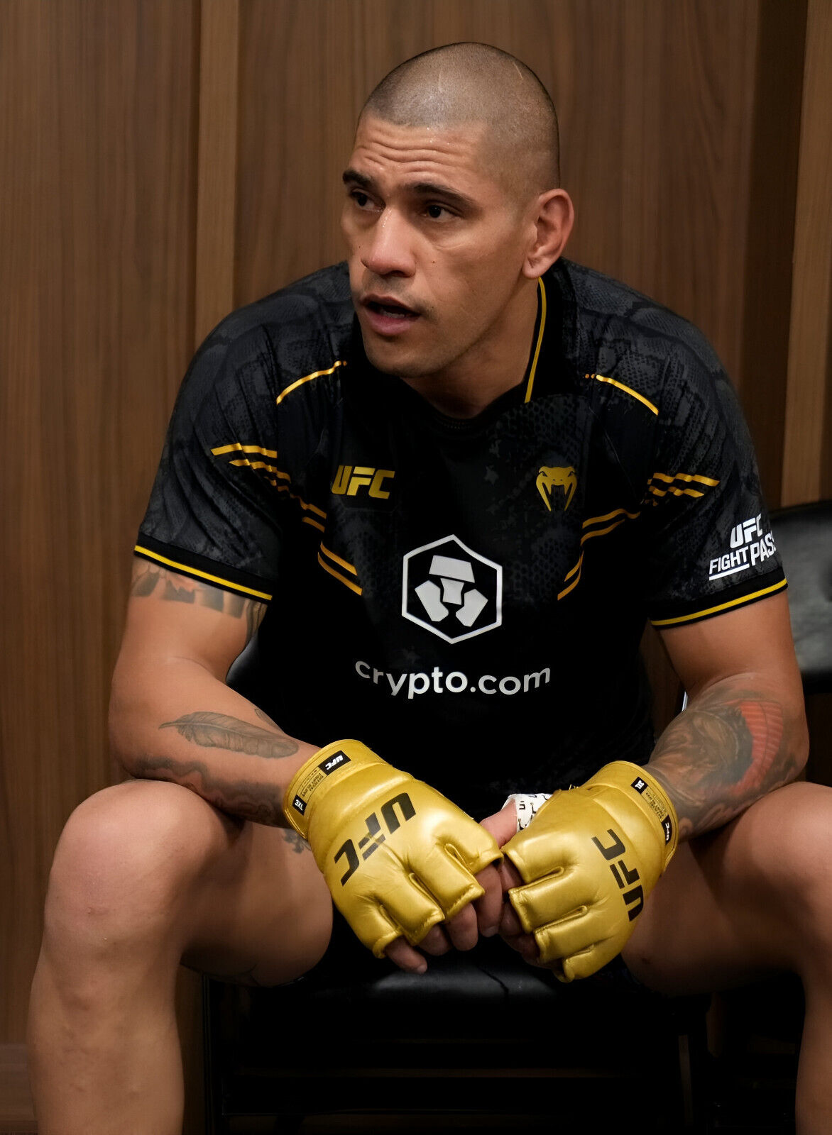 Alex Pereira with UFC Champion Gloves | MMA Fighter Poster | Combat Sports Legend Art - Sports Poster