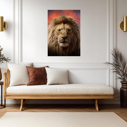 Lion Wall Art | African Wildlife Poster - Photography Poster