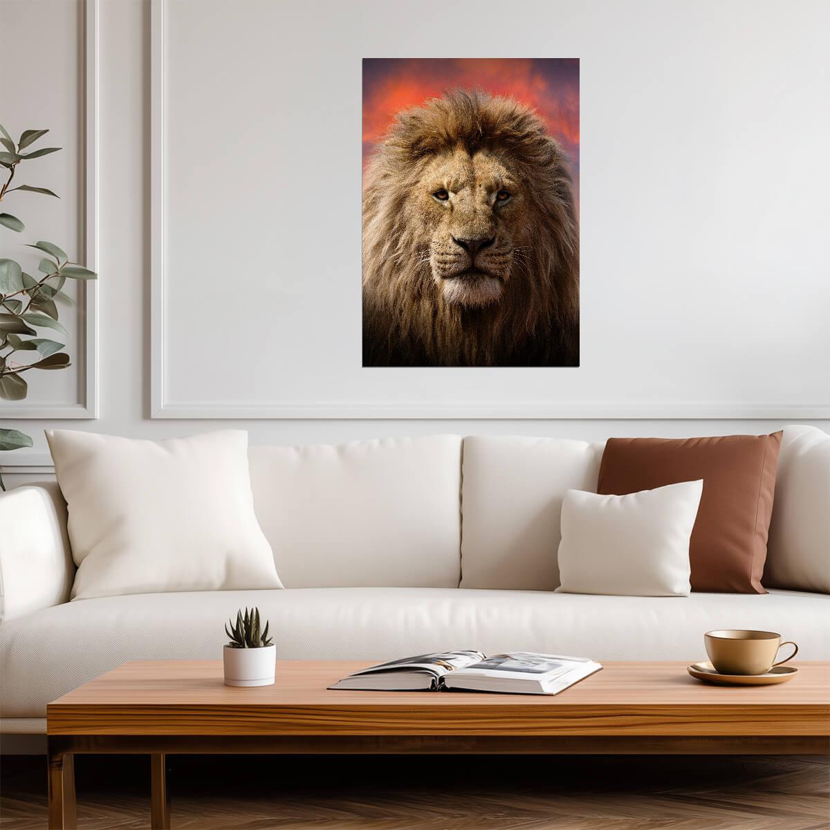 Lion Wall Art | African Wildlife Poster - Photography Poster