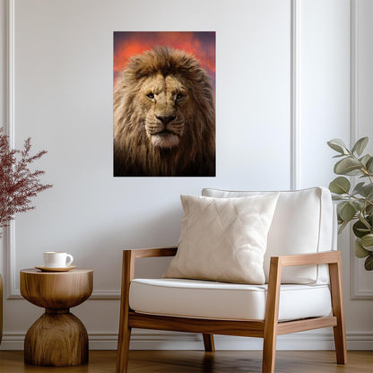 Lion Wall Art | African Wildlife Poster - Photography Poster