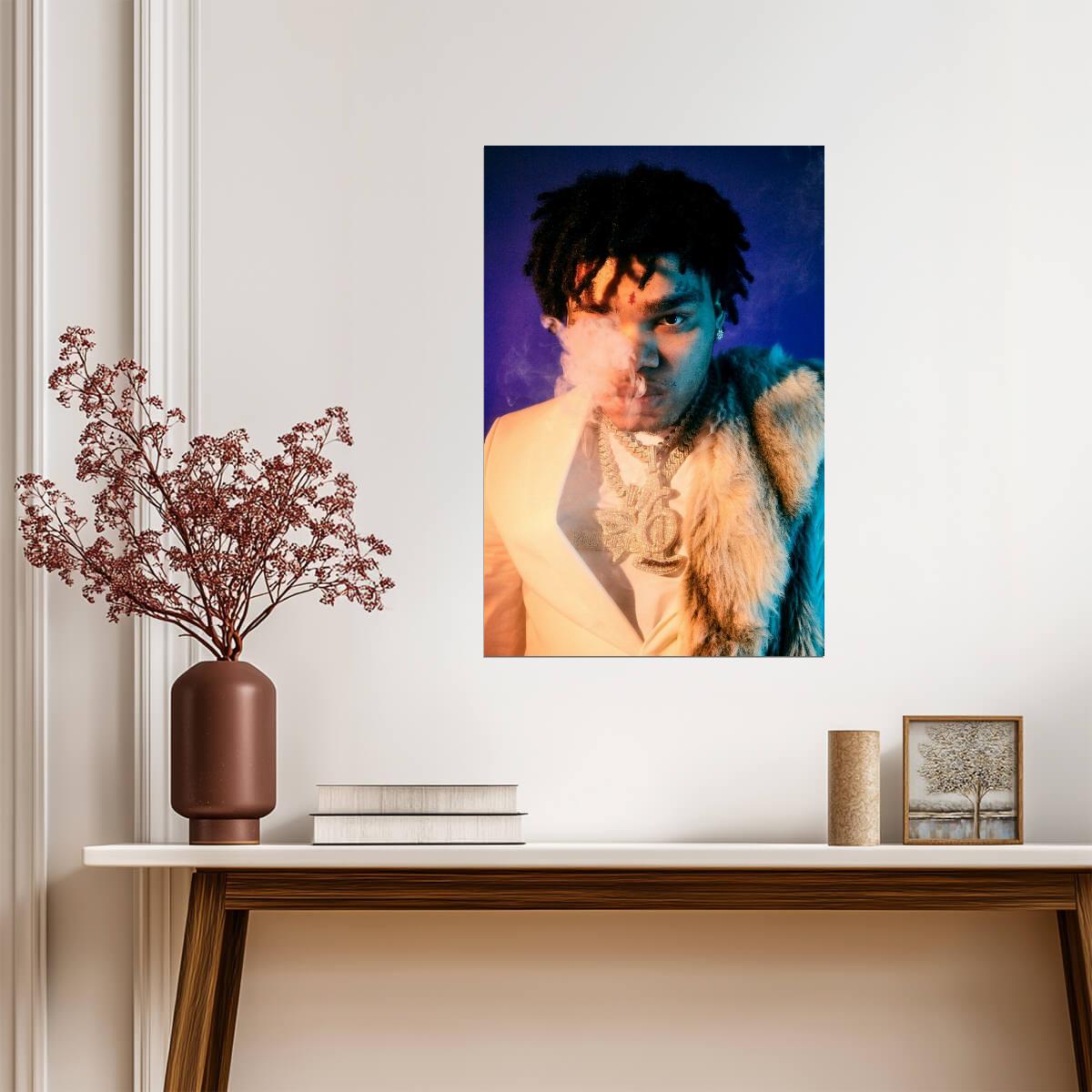 Rapper NoCap Portrait | Music Poster | Hip Hop Fan Gift - Music Poster