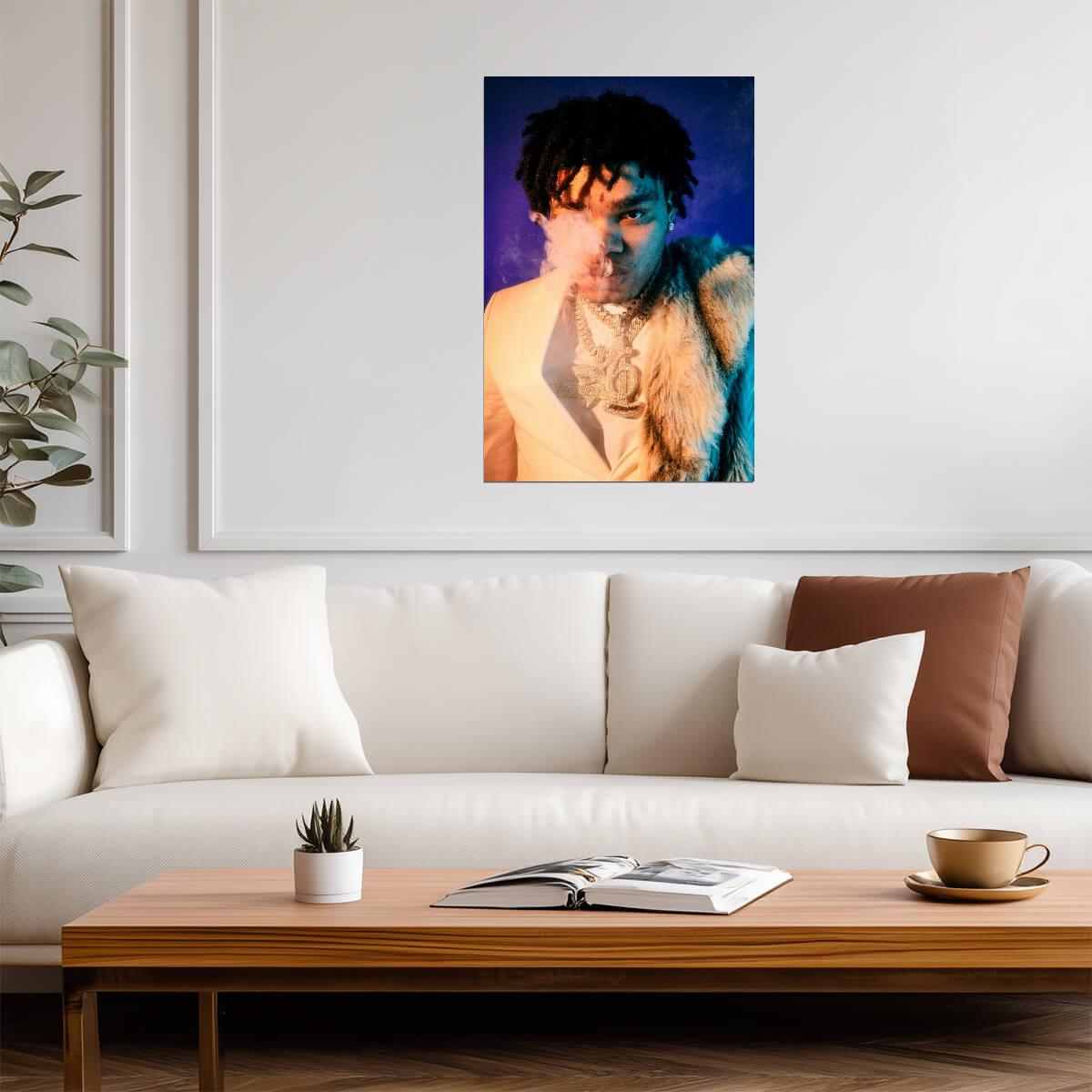 Rapper NoCap Portrait | Music Poster | Hip Hop Fan Gift - Music Poster