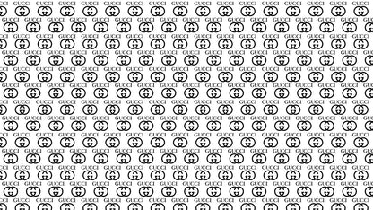 Gucci | Black and White Design | Fashion Poster - Graphic & Art Poster