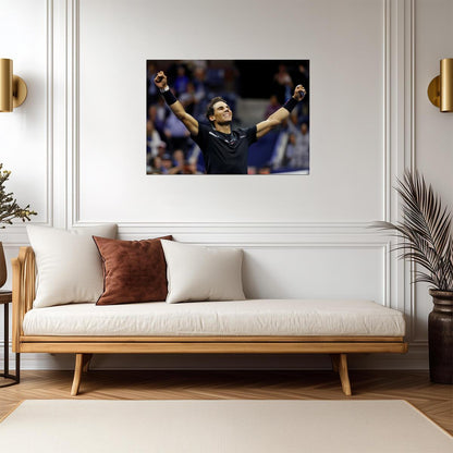 Rafael Nadal Victory Celebration | Tennis Legend Poster | Motivational Sports Photography - Sports Poster