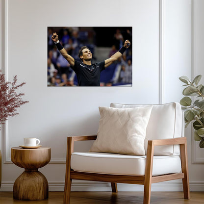 Rafael Nadal Victory Celebration | Tennis Legend Poster | Motivational Sports Photography - Sports Poster
