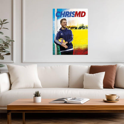 ChrisMD Football YouTuber | Sports Poster | Gift for Soccer Fan - Celebrities Poster