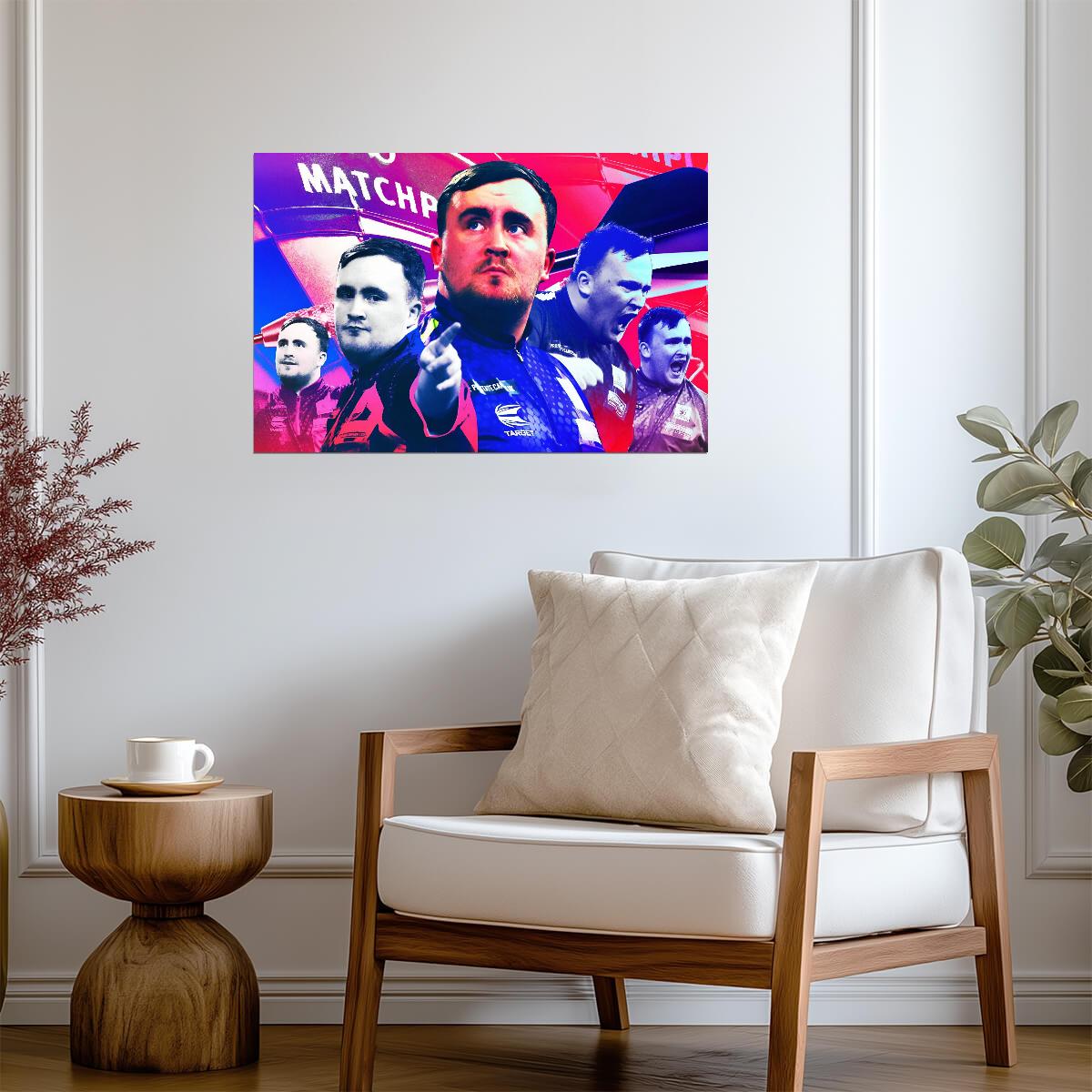 Luke Littler The Nuke | Professional Darts Sensation Poster | Dynamic Sports Collage Art - Sports Poster