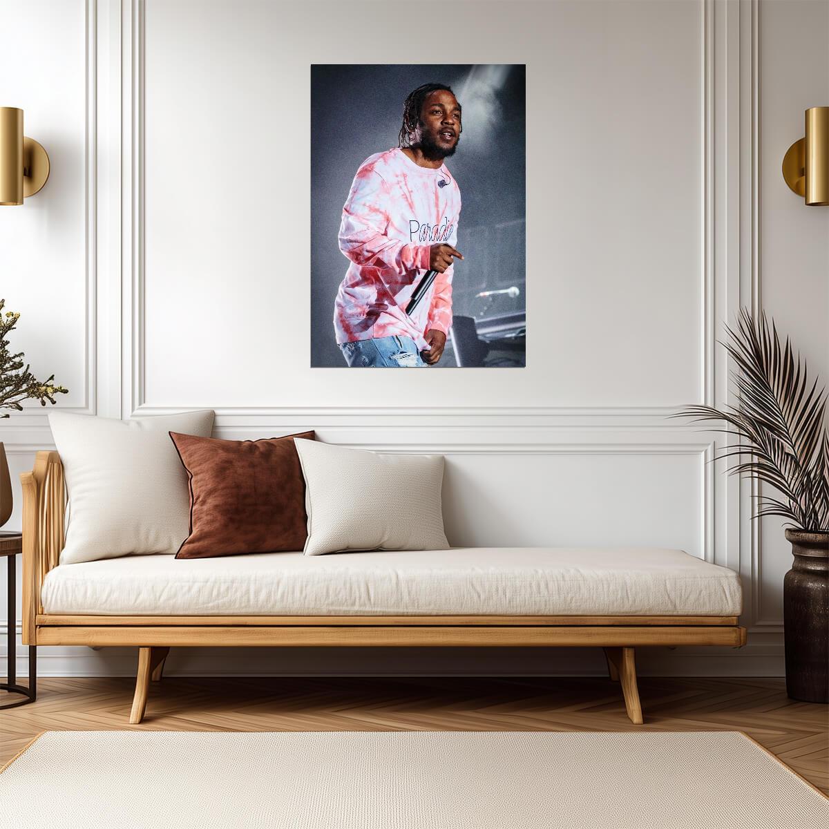 Kendrick Lamar Poster | Live Concert Rap Print - Music Poster