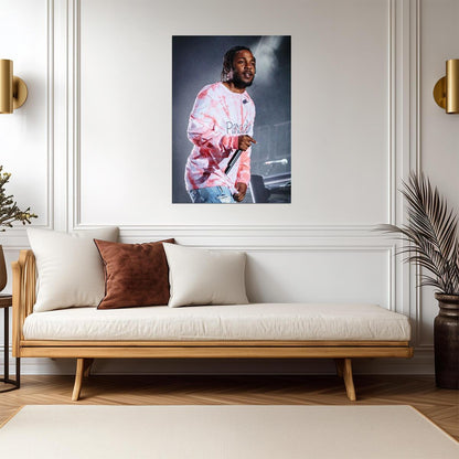 Kendrick Lamar Poster | Live Concert Rap Print - Music Poster