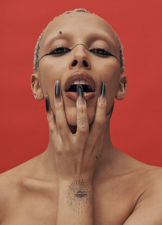 Doja Cat Scarlet Era Close Up | Abstract Makeup Poster | Music Star Wall Art - Music Poster
