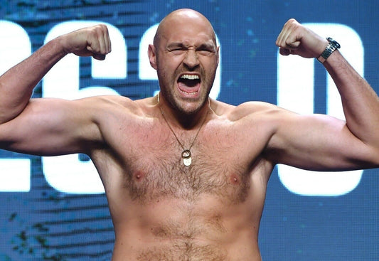 Tyson Fury The Gypsy King | Flexing Weigh-In Photo | Heavyweight Boxing Legend Poster - Sports Poster