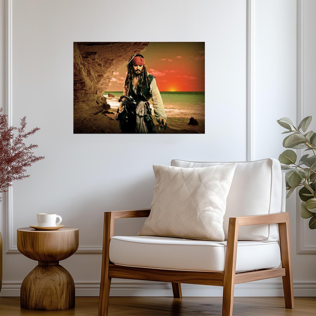 Pirates of the Caribbean Johnny Depp as Captain Jack Sparrow | Movie Poster | Adventure Film Wall Art - Movies & TV Poster
