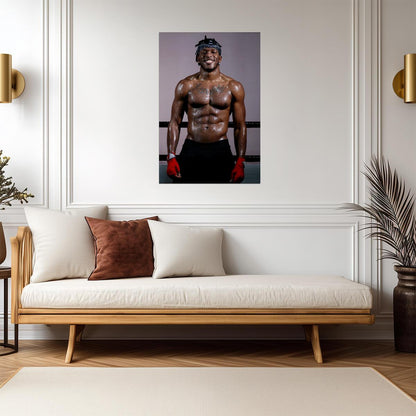 Ksi Poster | Boxer Wall Art - Sports Poster