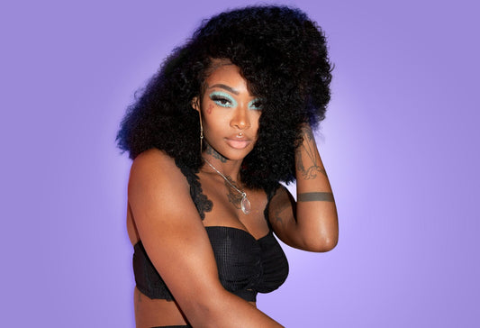Summer Walker Blue Eyeshadow | Studio Portrait Photography | R&B Singer Poster - Music Poster