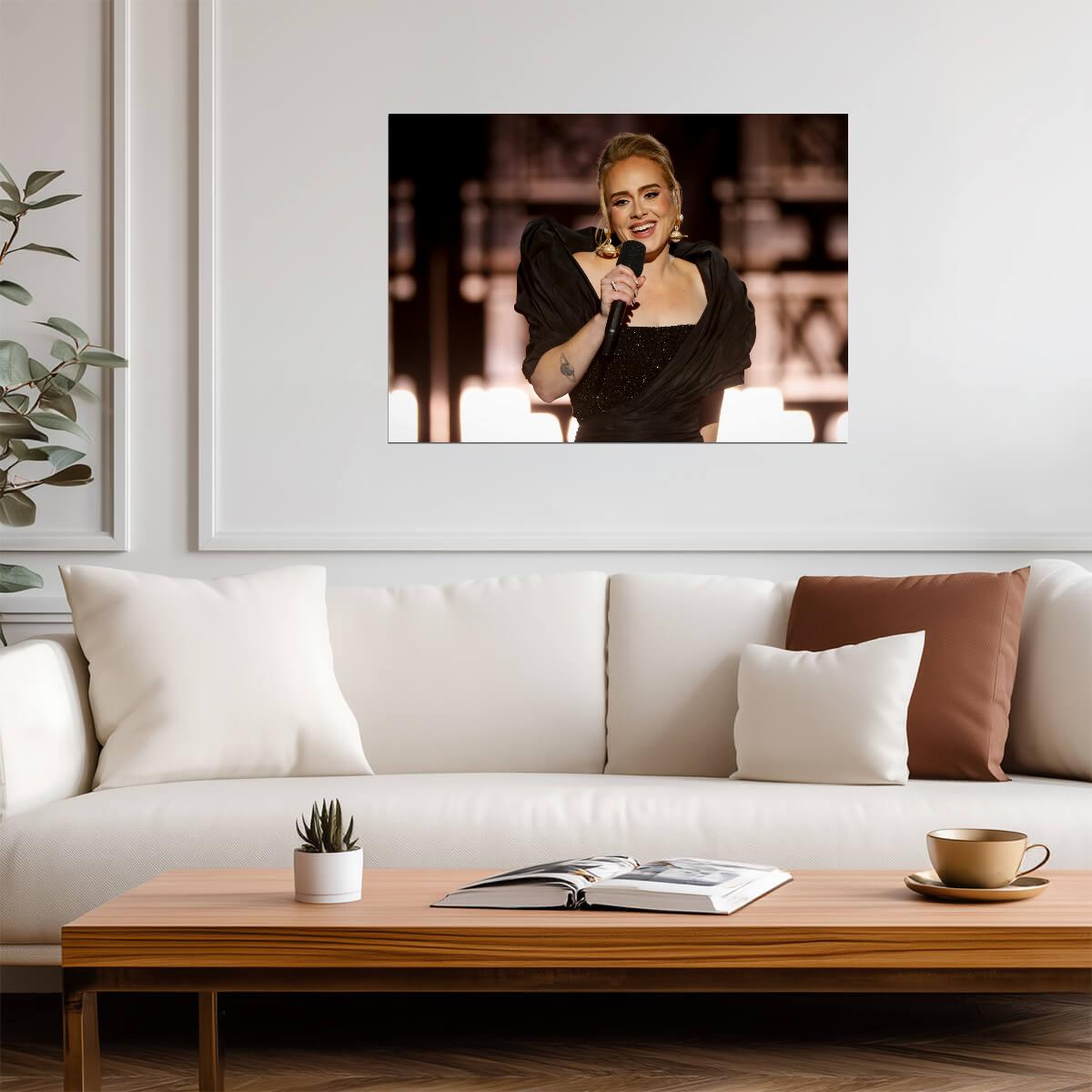 Adele Live Concert | Music Poster | Stage Performance Art - Music Poster