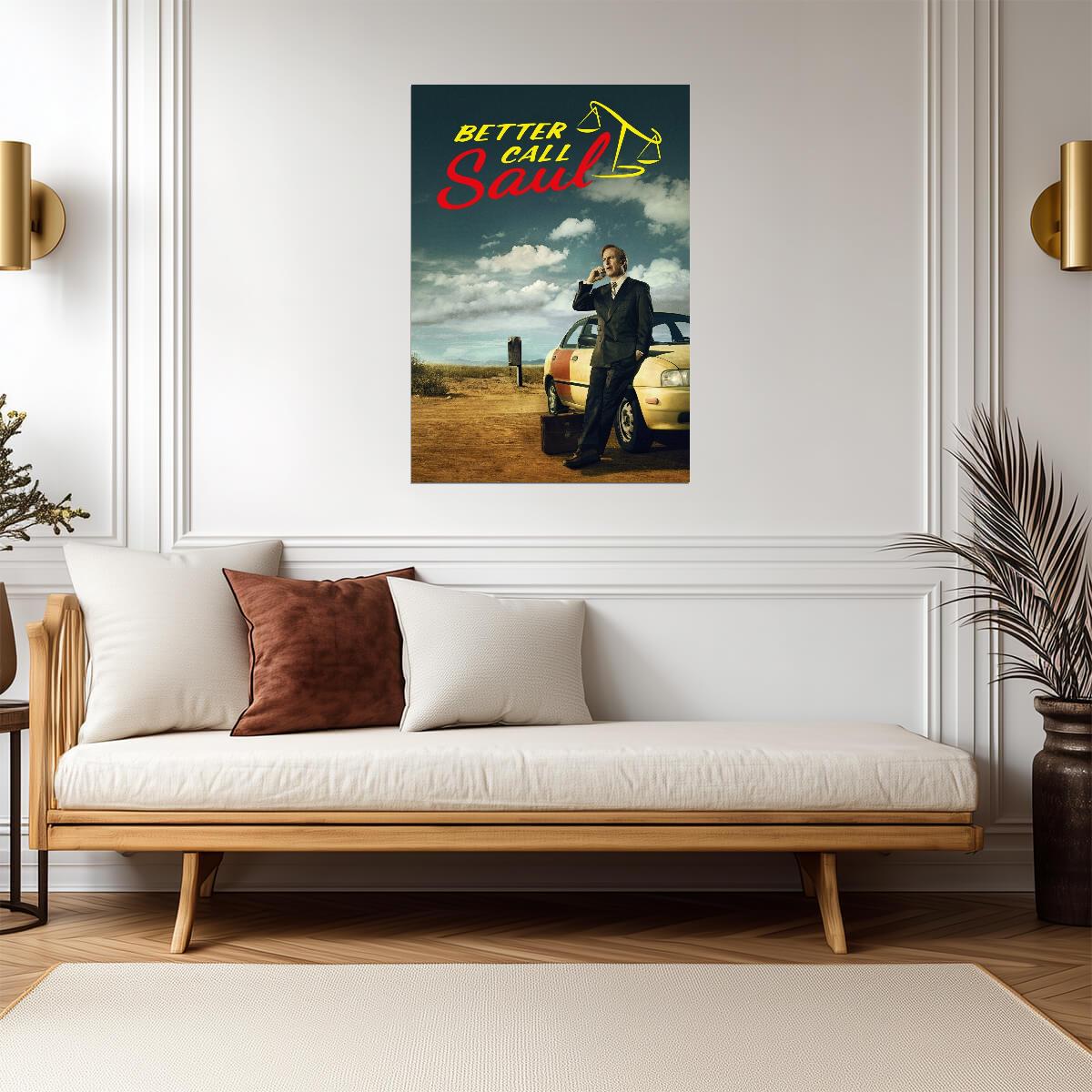 Better Call Saul Goodman | Desert Car Poster | TV Show Key Art - Movies & TV Poster