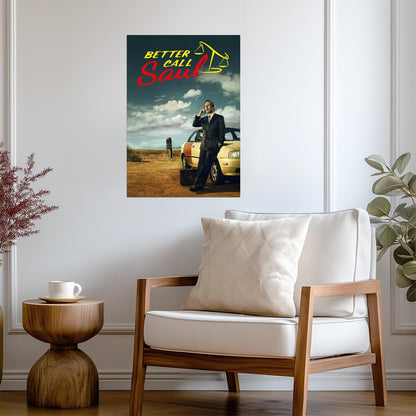 Better Call Saul Goodman | Desert Car Poster | TV Show Key Art - Movies & TV Poster