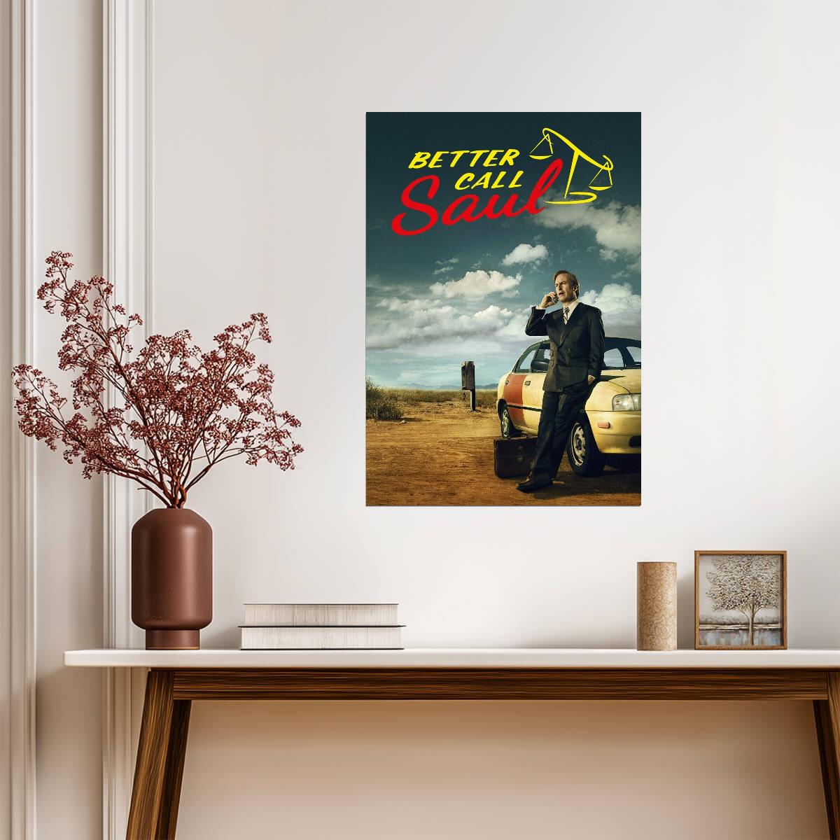 Better Call Saul Goodman | Desert Car Poster | TV Show Key Art - Movies & TV Poster