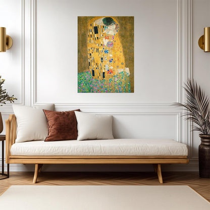 Gustav Klimt The Kiss | Classic Art Poster | Vintage Painting Print - Graphic & Art Poster