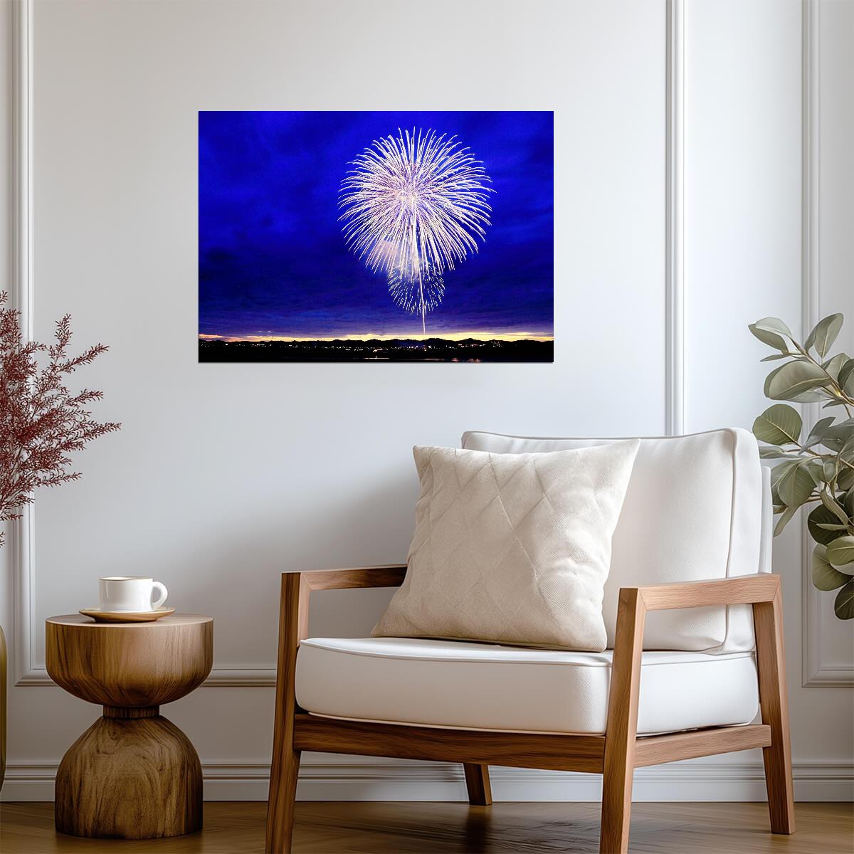 Fireworks | Vibrant Light Show | Holiday Poster - Photography Poster