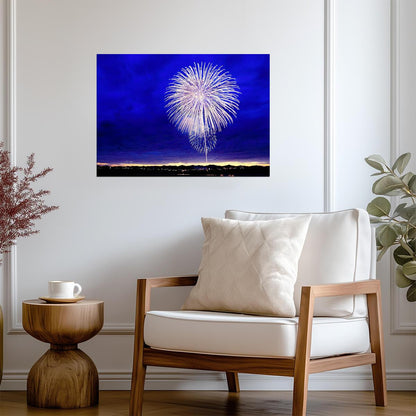 Fireworks | Vibrant Light Show | Holiday Poster - Photography Poster